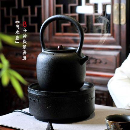 陶壶五行陶瓷烧水壶煮茶器黑茶电热泡茶水壶黑晶炉电磁炉功夫茶具