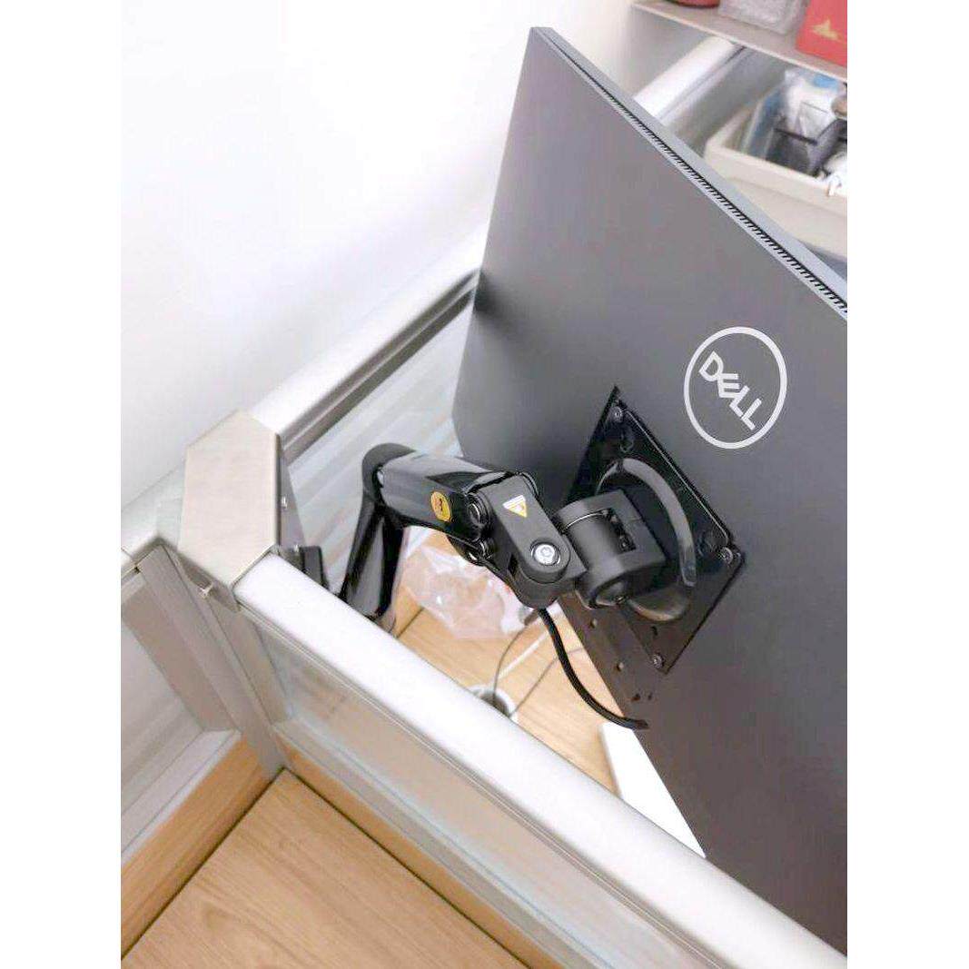 显示器支架工位万向活动增高架电脑升降架站立办公桌屏风转角挂架