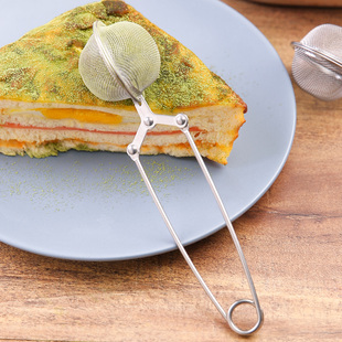 可可粉撒粉器304不锈钢糖霜筛子细漏网自动开合烘焙咖啡甜品面筛