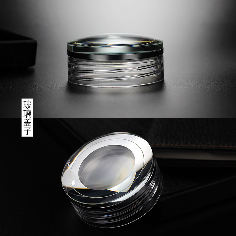 全透明高档水晶盖双层玻璃杯便携送礼茶杯女士小杯子养生迷你泡茶