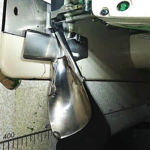 侧袖筒平车双针飞机熨烫拉筒DY127直丝双包袖口裤腰同步车包边筒