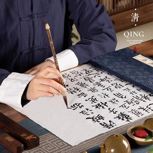 兰斋高档文房套装专业级礼盒送人送礼毛笔砚台毛笔架墨条端砚镇尺