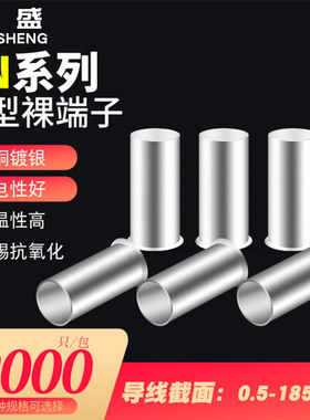 EN铜管管型端子针形接线端子欧式插针型冷压线鼻子冷压铜管鼻