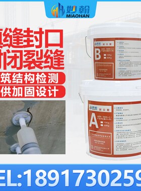 封口胶混凝土裂缝修补建筑加固结构胶封缝环氧树脂ab胶桶装填缝胶