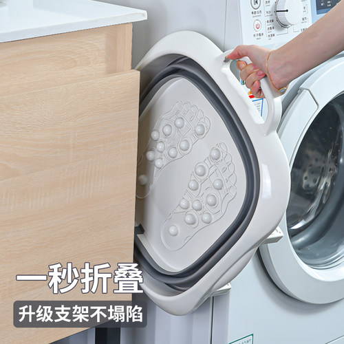 可折叠泡脚桶家用便携式加热养生桶塑料按摩足浴盆2022新款洗脚盆