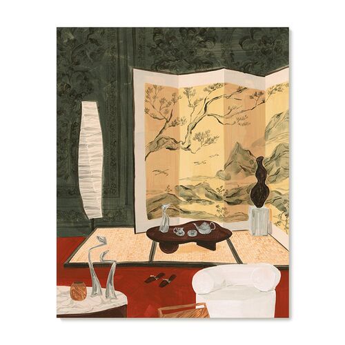 【特惠捡漏】Yukiko Noritake插画复刻艺术版画中古法式装饰画芯
