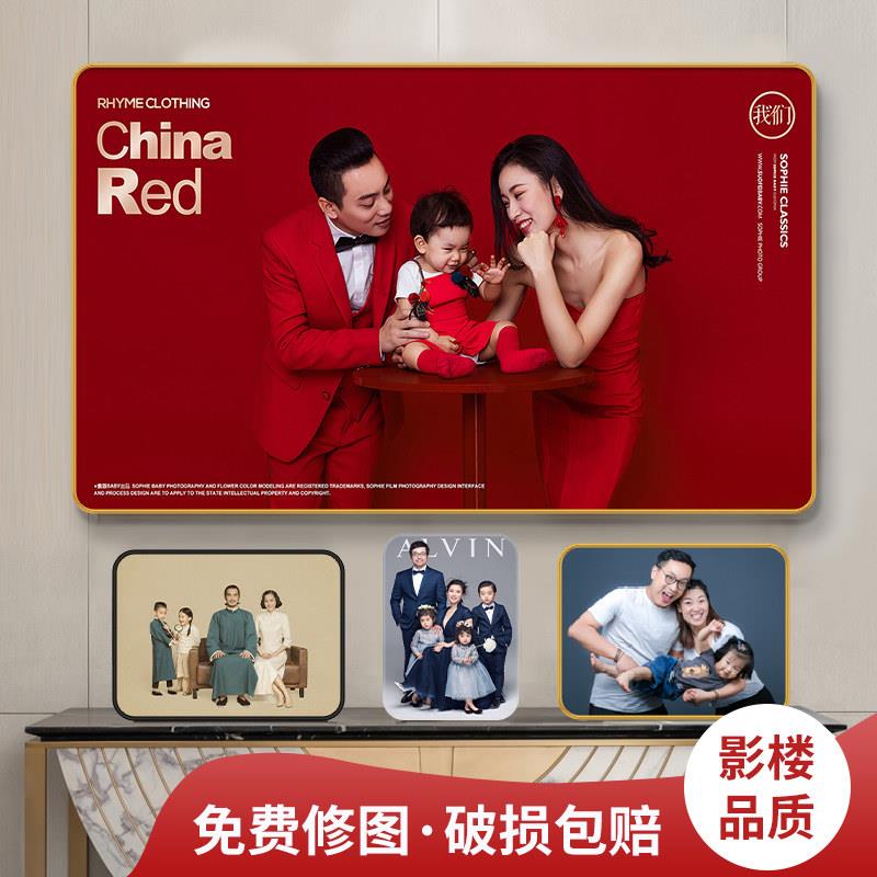 婚纱照相框挂墙高级感放大尺寸结婚照床头挂画客厅背景墙装饰定制