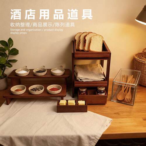 木质甜品台摆件自助餐食物展示架寿司蛋糕点心架创意冷餐茶歇摆台
