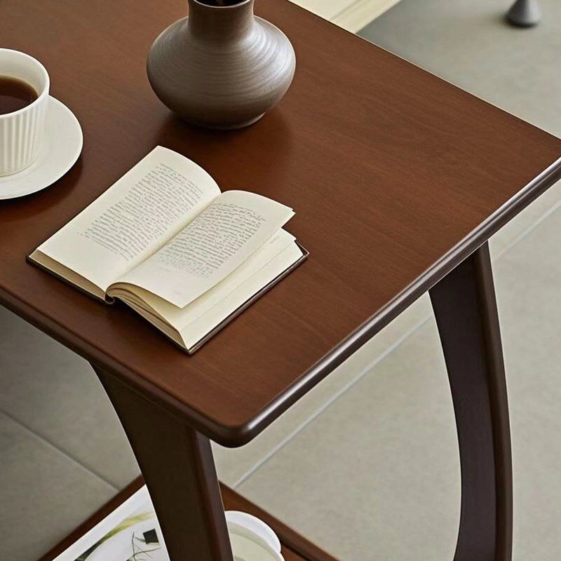 全实木沙发边几可移动桌子带轮迷你茶几客厅小户型家用方角几茶台