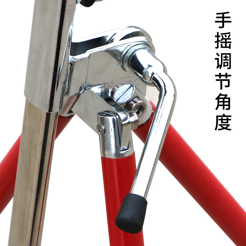 韩式金属画架黑色红色蓝色铝合金成人画板折叠支架三角便携展示架