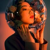 摄影照相亚克力透明头罩拍照道具透明罩超轻半圆摄影人物头罩球