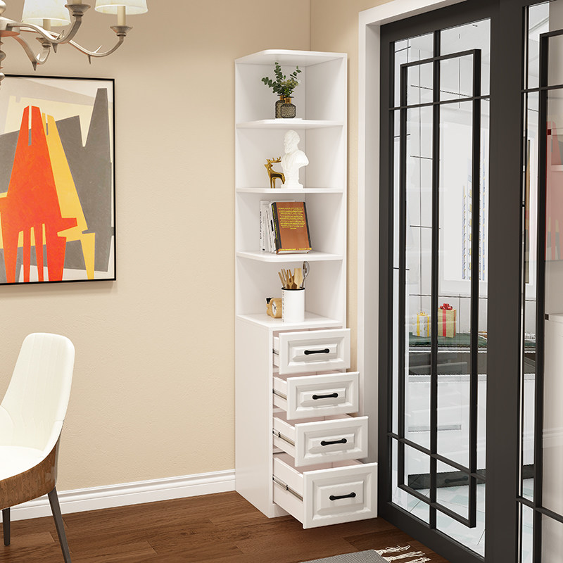 转角柜墙角柜客厅储物门厅三角柜拐角柜角落柜边柜收纳书柜置物架