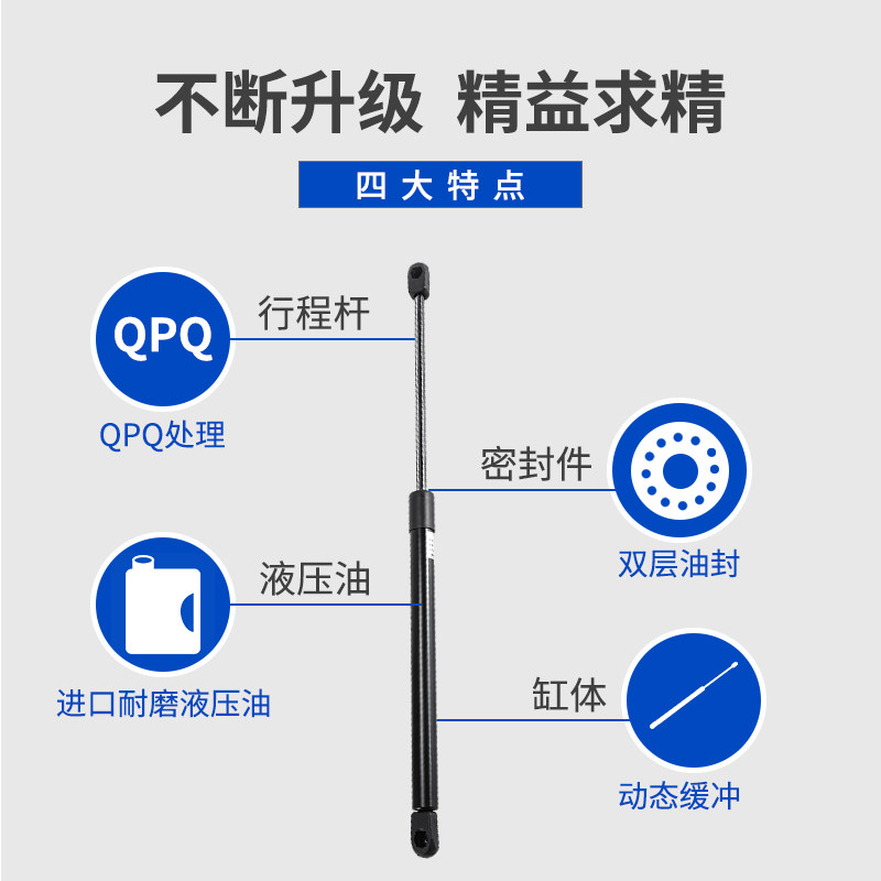 荣放/汉兰达/威兰达/凌放/威驰/威飒改装前引擎机盖液压支撑杆