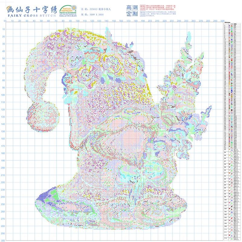 【ZZ5842-蜀葵小矮人】十字绣2025新款油画自己绣手工客厅花卉系