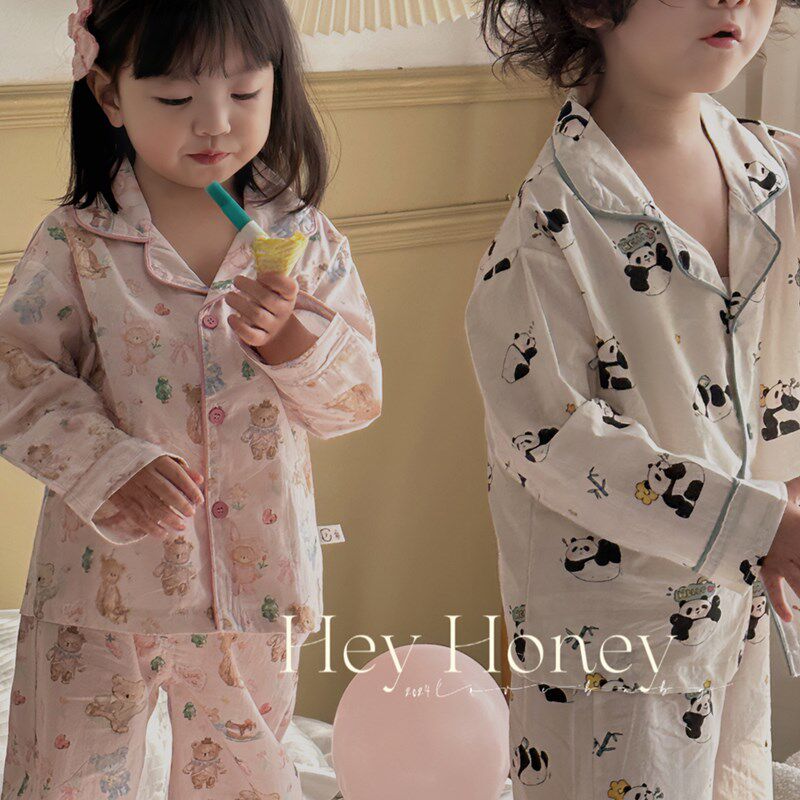 儿童睡衣a类全棉夏季 空调房纯棉家居服春夏男童女童长袖空调套装