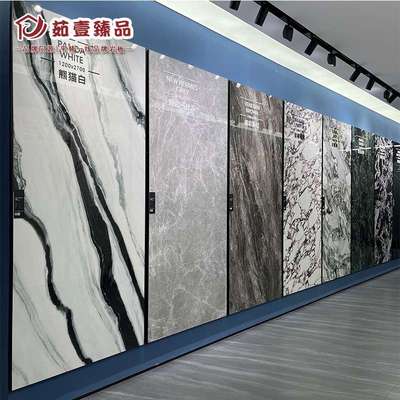 餐桌台岛台亮光面岩板1200X2700X12mm黑色厂家 亮光防潮