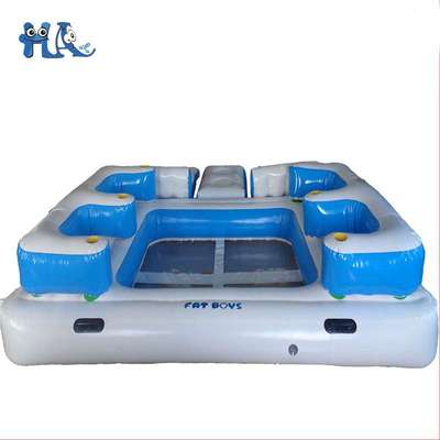 浮床沙发垫充气大沙发浮标滚筒水上球躺椅浮台划水板大浮力亲水