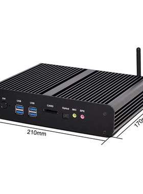 无风扇静音迷你电脑小主机i74650U教学办公家用商用minipc