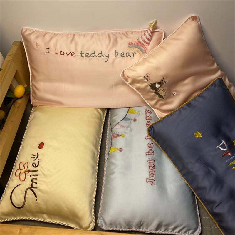 60支天丝儿童枕套夏天枕头套30x50小号冰丝枕套乳胶凉枕套48X74cm