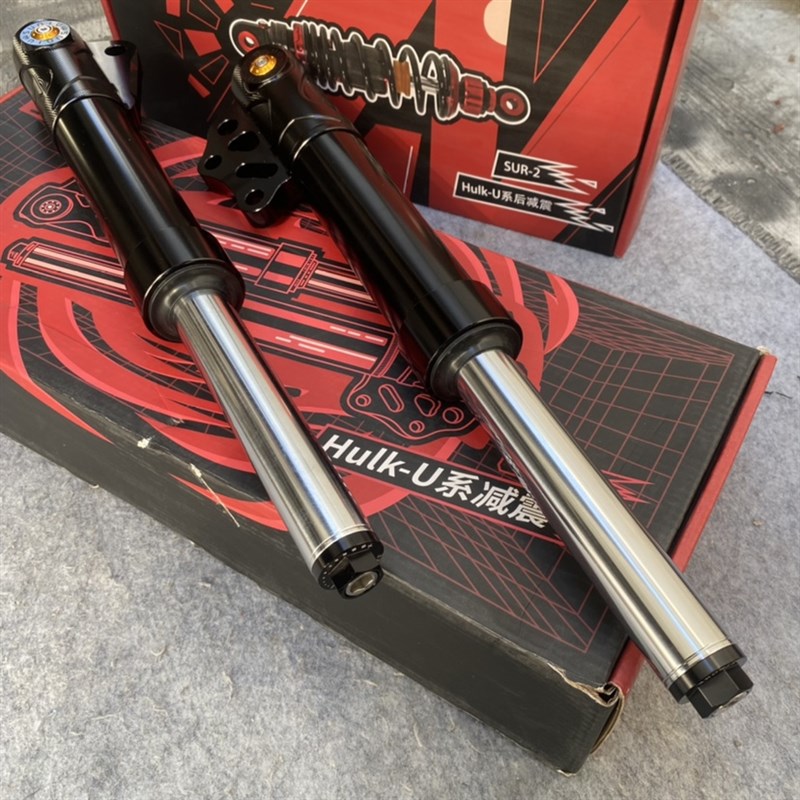速牛可调适用小牛改装UQi+U2前减震改装27芯软硬预载可调前减震电