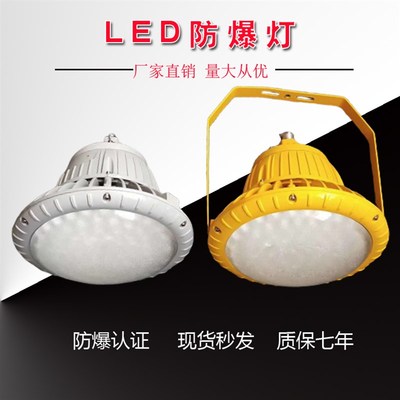华荣BAD85-MLED防爆灯50W/80W/100W喷砂房加油站圆形投光灯HRD92