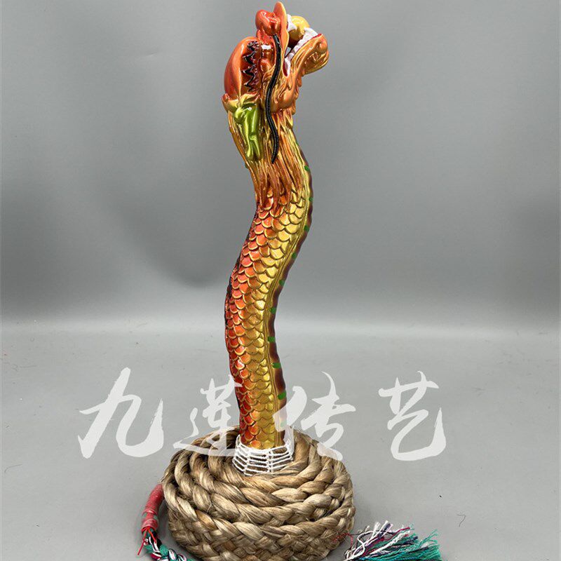 木雕法绳龙头法鞭法索香樟木手工雕刻绑织九莲木雕各类法绳定制