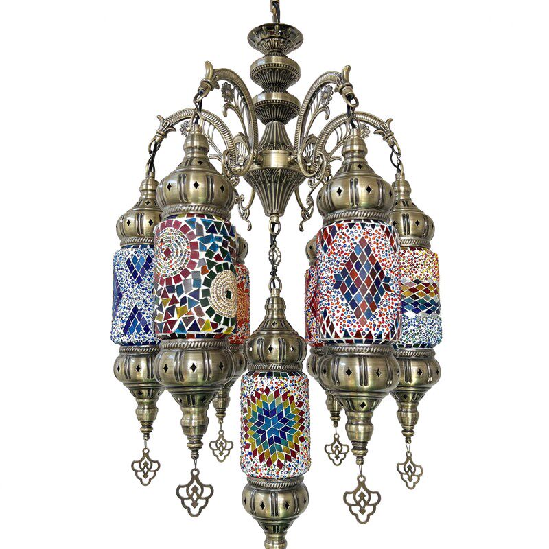 Loft吊灯复式楼楼梯间特色餐厅咖啡厅酒店民宿土耳其手工玻璃吊灯,家装灯饰光源,酒店/宴会厅/餐饮吊灯,淘宝优惠券,粉丝福利购,淘宝优惠卷