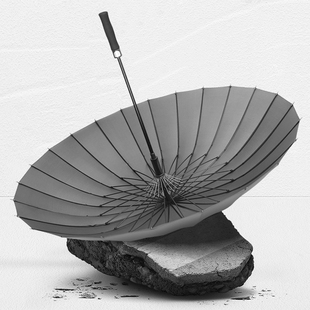 美度24骨自动雨伞s大号加固防风男士 长柄商务遮阳伞黑色蓝色M7003