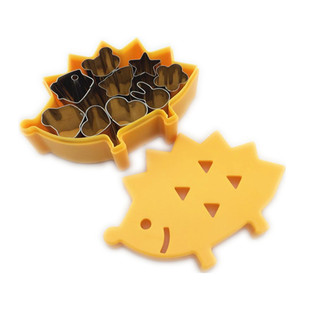 刺猬盒迷你不锈钢饼干模具10件套水果切蔬菜造型器做宝宝辅食面片