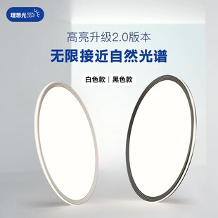 卧室吸顶灯全光谱护眼客厅书房灯简约房间灯防蓝光圆形高级感灯具