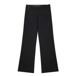 春季弹力垂感西裤男士宽松直筒微喇叭长裤新款高腰休闲阔腿西装裤