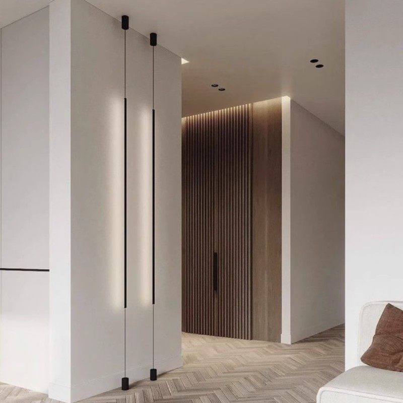 落地照画灯具极简线条发光管客厅背景墙走廊卧室床头氛围吊灯,家装灯饰光源,客厅吊灯,淘宝优惠券,粉丝福利购,淘宝优惠卷