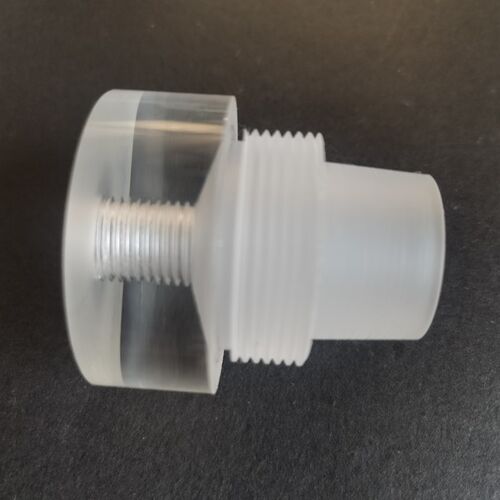 高透明有机玻璃管压克力管螺纹内外丝牙盖子定制加工