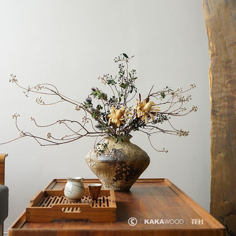 中式插花套装小手球公主花干花家居酒店民宿客厅橱窗软装配饰,鲜花速递/花卉仿真/绿植园艺,干花,淘宝优惠券,粉丝福利购,淘宝优惠卷