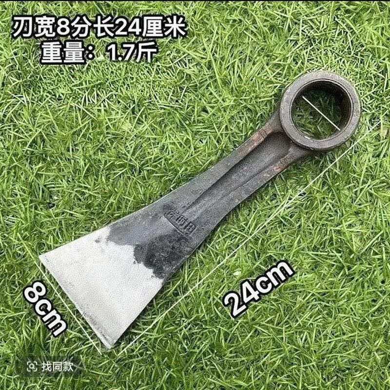 手工锻打连杆锄头镢头刨树根挖笋种菜松土锄草高硬度锄头农用