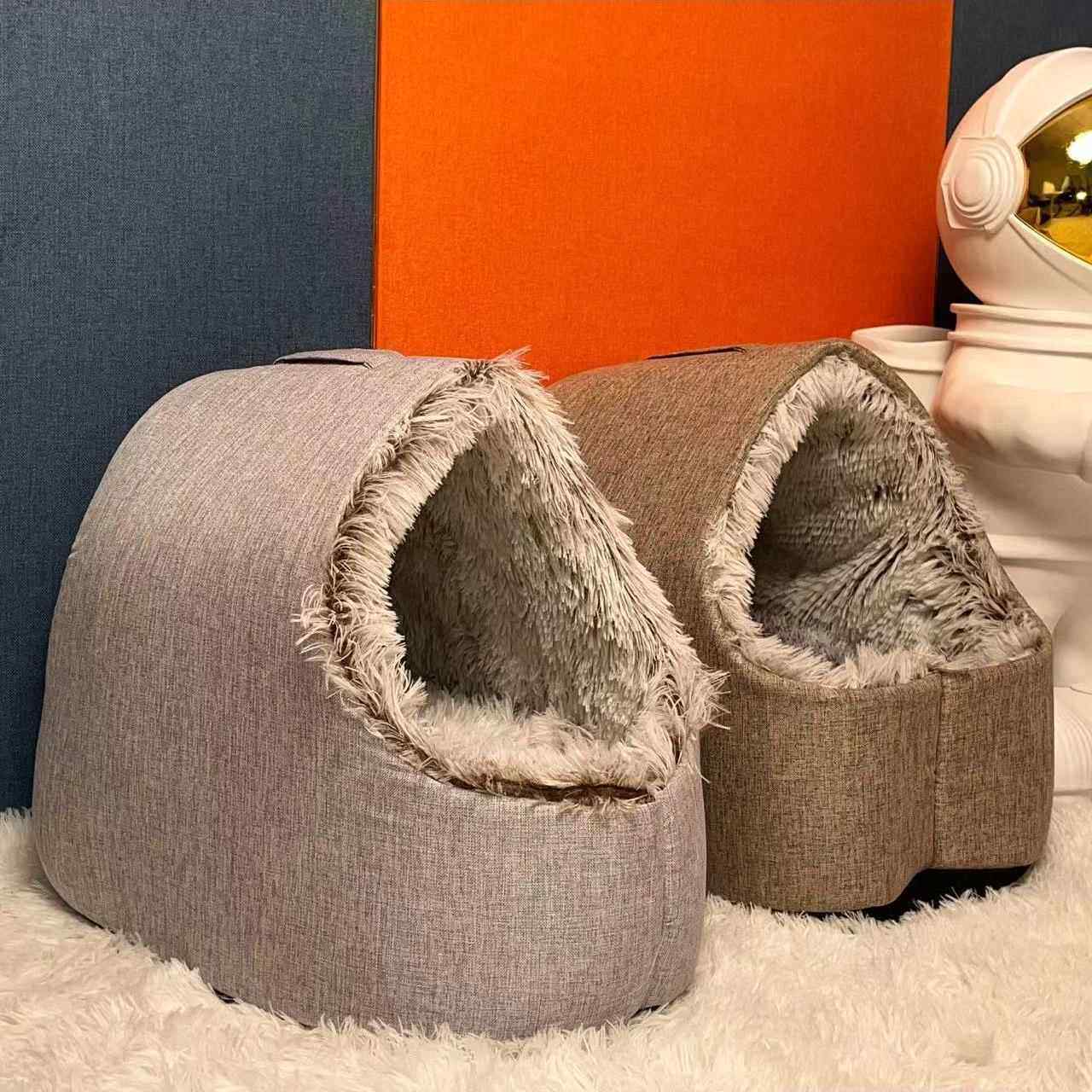 日系狗窝泰迪比熊窝小狗房子猫窝垫子猫睡袋蒙古包猫咪宠物窝宠物