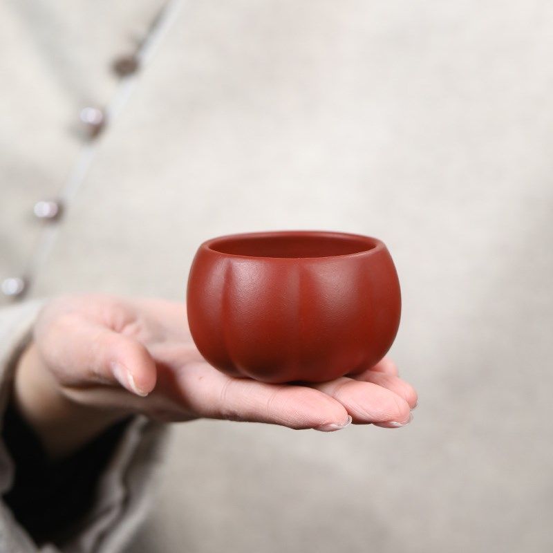 宜兴紫砂杯原矿朱泥大红袍主人杯大容量品茗杯单个茶杯口杯子茶具,餐饮具,茶杯,淘宝优惠券,粉丝福利购,淘宝优惠卷