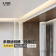 窗帘盒灯带led线条灯45度斜发光灯槽线性灯吊顶洗墙灯反光灯卡槽