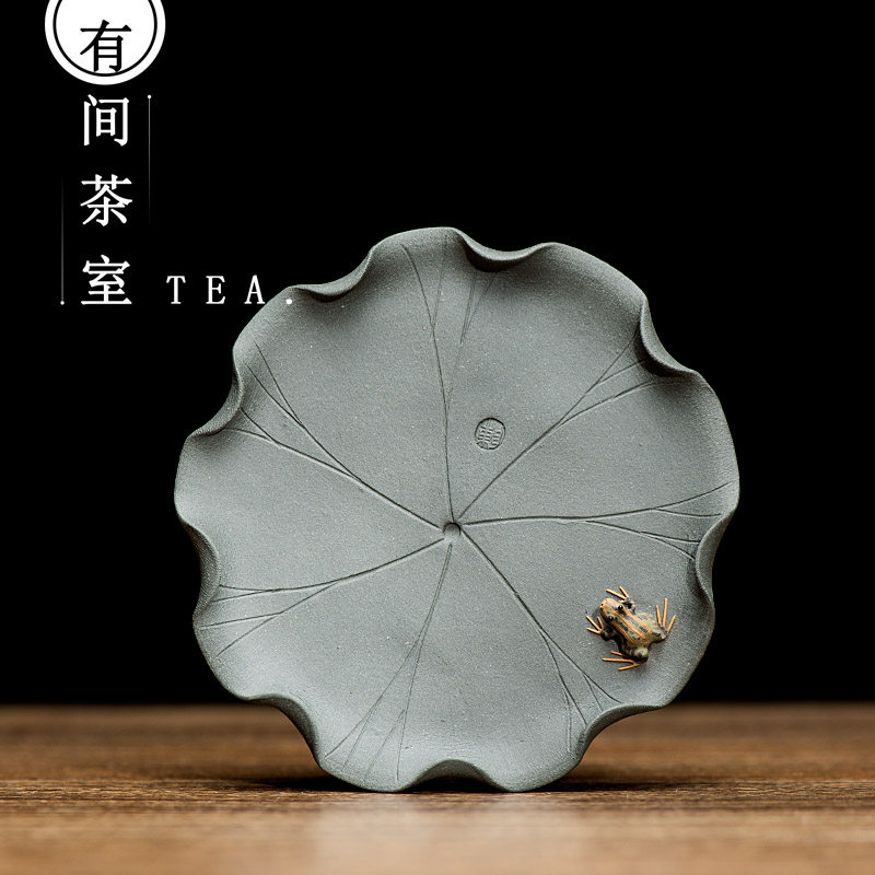 茶宠摆件精品紫砂荷叶小青蛙精致青蛙把件茶盘家居装饰高档礼品,餐饮具,茶宠摆件,淘宝优惠券,粉丝福利购,淘宝优惠卷