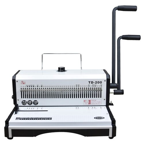 装订机打孔机厚层铁圈装订机手动大型重型打孔装订机雷盛TD-200R