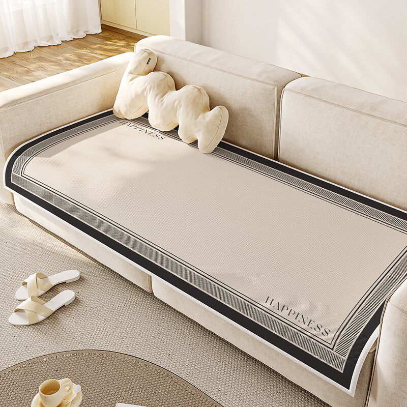 冰丝沙发垫夏天防滑坐垫2025新款凉席冰凉垫四季通用长方形坐垫子