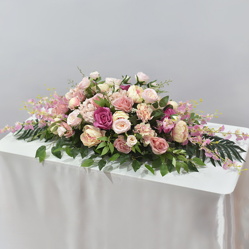 高档会议室长形桌花餐桌桌面装饰假花花艺酒店宴会布置仿真花道具,家居饰品,仿真花/假花,淘宝优惠券,粉丝福利购,淘宝优惠卷