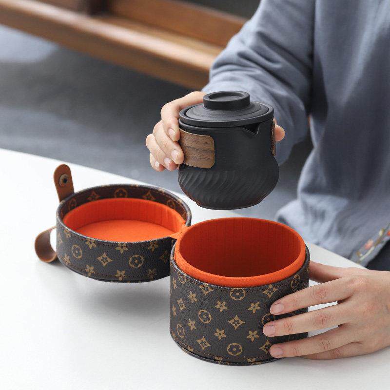 采购产品好看的户外旅行茶具,茶杯化妆品袋,手提式盖碗,快杯,