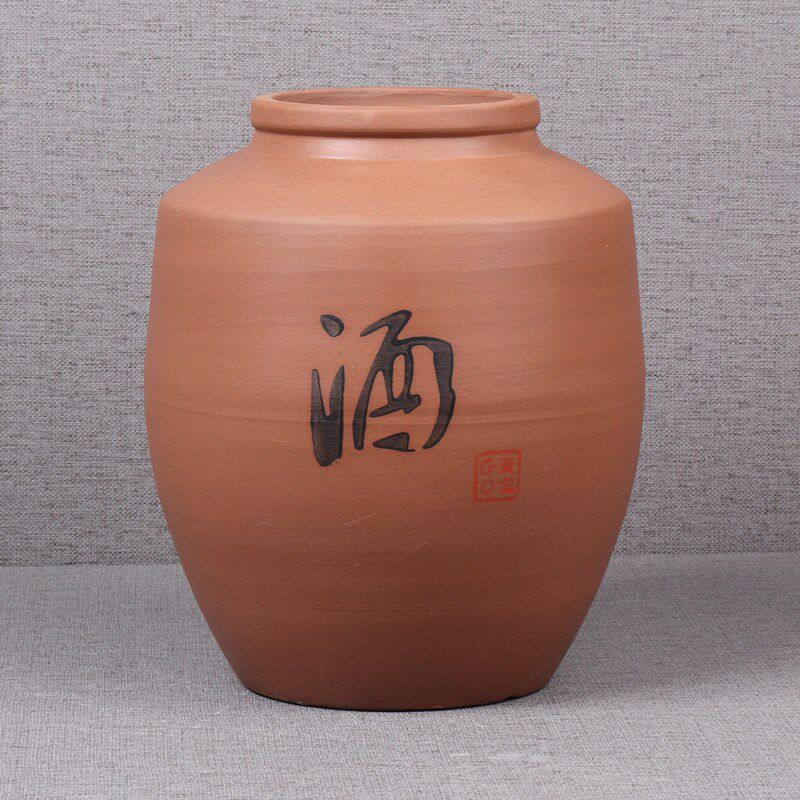 无釉酒坛子家用密封窖藏存酒坛罐土陶老式酒壶装泡酒缸陶瓷酒坛