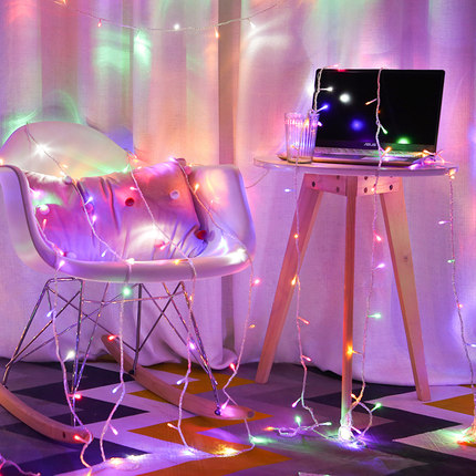 led小彩灯闪灯星星灯满天星户外防水布置改造氛围场景节日装饰灯