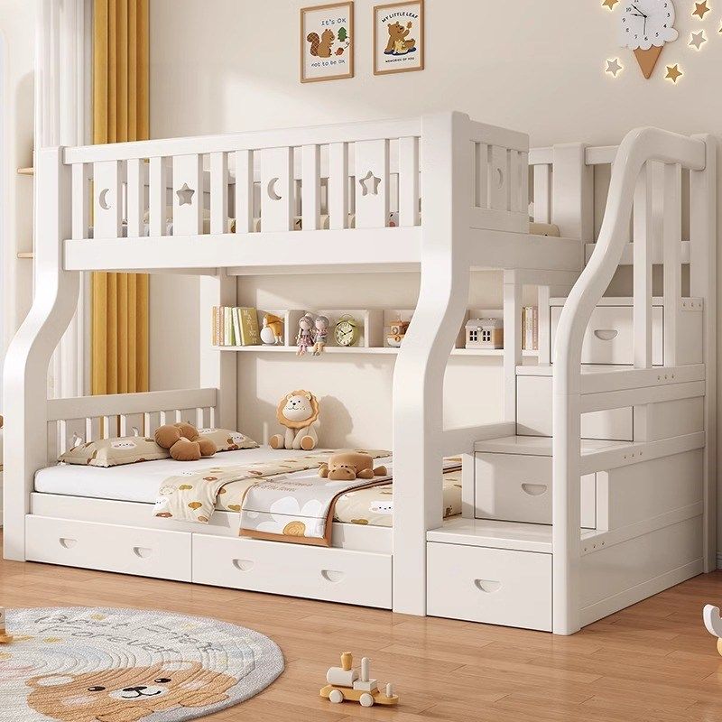 全实木子母床上下床公主双层床粉色多功能儿童床上下铺木床高低床,住宅家具,高低/子母床,淘宝优惠券,粉丝福利购,淘宝优惠卷