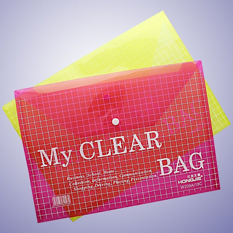 红杰透明按扣文件袋209A-18C纽扣袋A4文件袋209格子袋资料收纳袋,文具电教/文化用品/商务用品,文件袋/资料袋/试卷收纳袋,淘宝优惠券,粉丝福利购,淘宝优惠卷