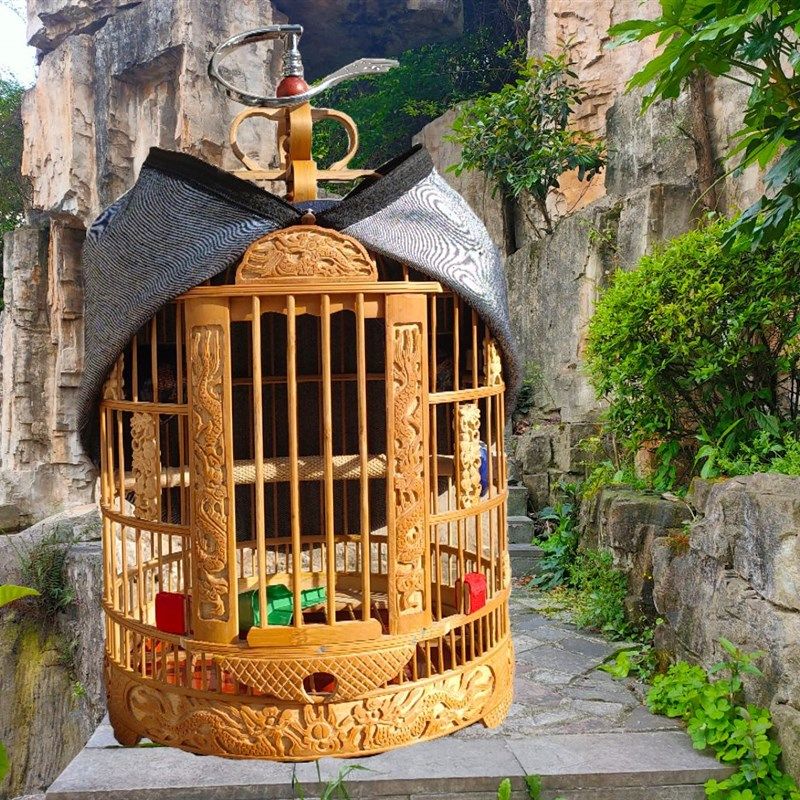1花花老料竹雕花鸟笼雕刻鸟笼贵州凯里笼云南川笼八哥鹩哥笼大号,宠物/宠物食品及用品,宠物鸡/鸭/鸽笼,淘宝优惠券,粉丝福利购,淘宝优惠卷