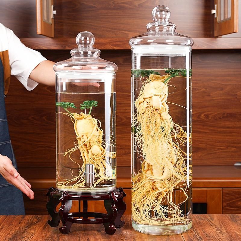 广口泡酒玻璃瓶带龙头人参牛大力药酒密封展示罐鹿鞭专用酒瓶容器,厨房/烹饪用具,泡酒瓶,淘宝优惠券,粉丝福利购,淘宝优惠卷