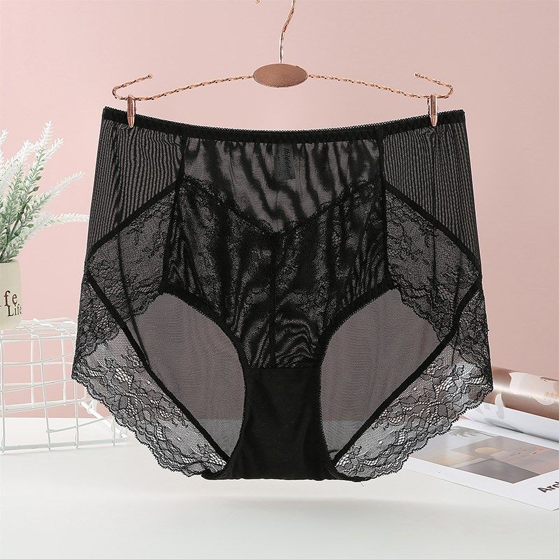 大码内裤女200斤夏胖mm蕾丝边高腰透气网纱高弹力加肥加大三角裤,女士内衣/男士内衣/家居服,女三角裤,淘宝优惠券,粉丝福利购,淘宝优惠卷